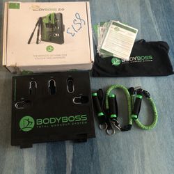 Body Boss Portable Gym Total Workout System BOARD AND BANDS ONLY/NO ACCESSORIES