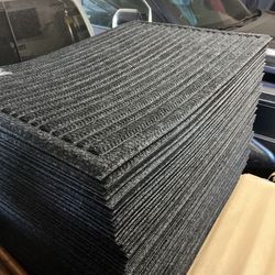 Black Indoor And Outdoor Mat