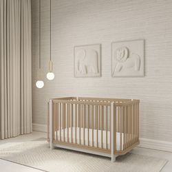 Milan 3-in-1 Convertible Baby Crib and changing table