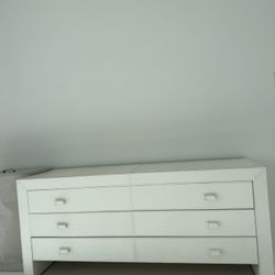 Rugiano Italy Leather Dresser | Designer Luxury 6-Drawer Chest
