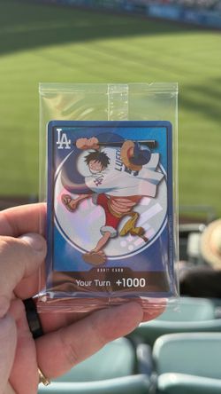 2026 ONE PIECE LOS ANGELES DODGERS MONKEY D LUFFY DON CARD PROMO 7/2/26