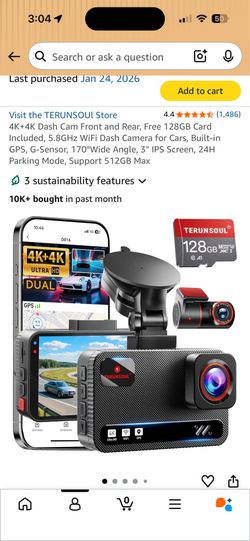 Dual Dash Camera New MPU