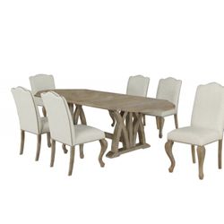 7pc Set (6 Side Chairs +Table)