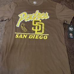 San Diego Padres Shirt Size Large Adult- Brand New 