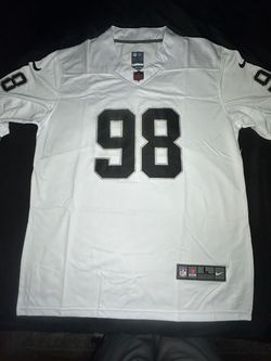 Raiders Crosby #98 White Jersey