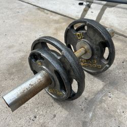 30lb adjustable Olympic 2” dumbbell