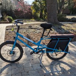 Yuba kombi cargo bike - blue