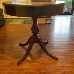 Vintage drum side table