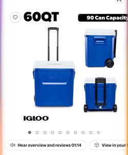 Igloo 60QT Laguna Rolling Ice Chest Cooler