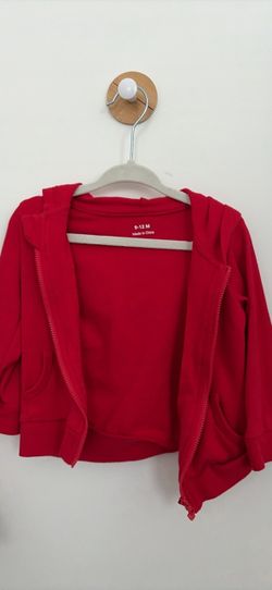 Red Baby Zip-Up Hoodie 9-12 Months