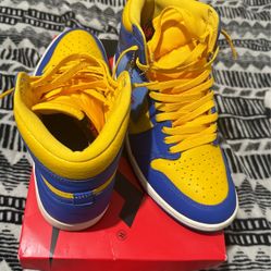 Retro 1 Blue And Yellow 8.5 