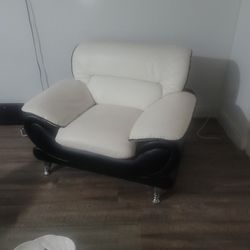 Set De 3 Muebles De Sala Blanco Y Negro ,usado 
