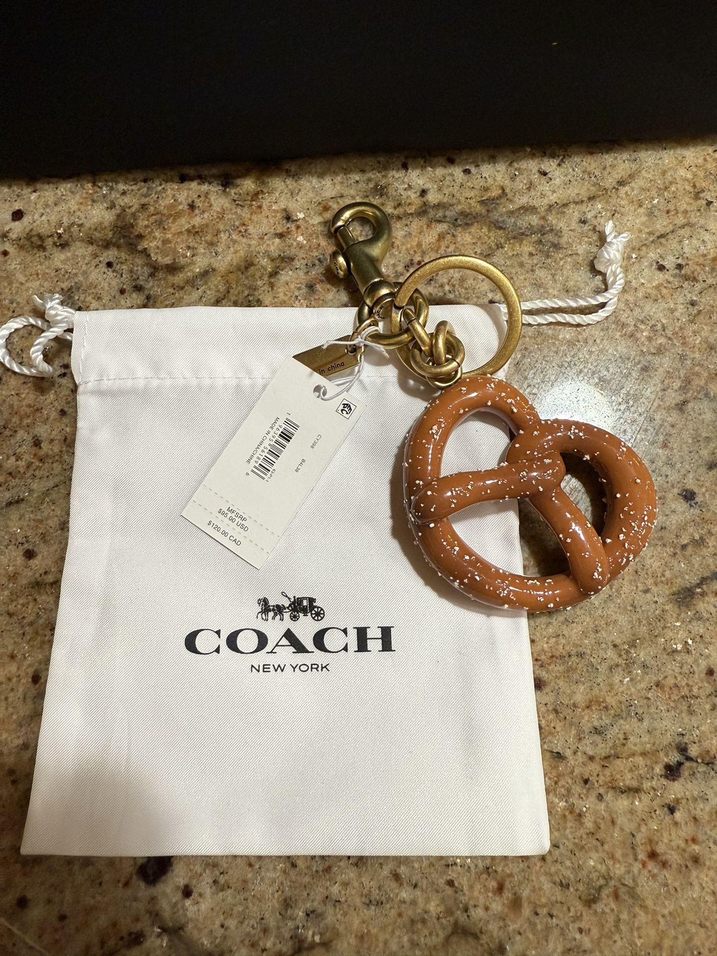 Coach Pretzel Bag Charm