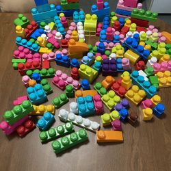 Large Lot Of Mega Blocks Building Blocks
