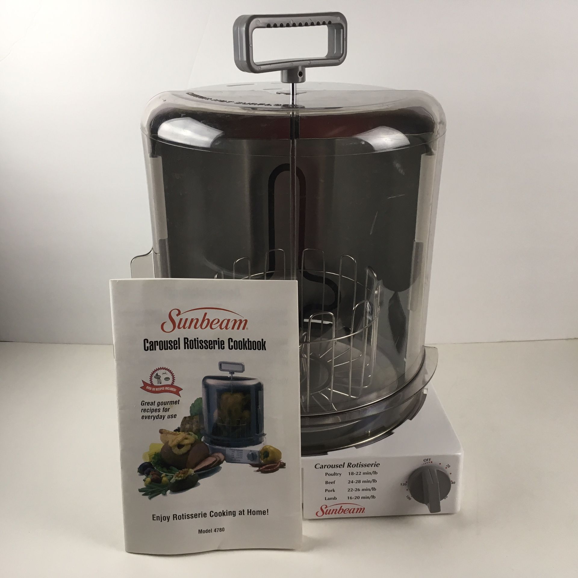 Sunbeam Carousel Rotisserie Model 4780 with Cookbook