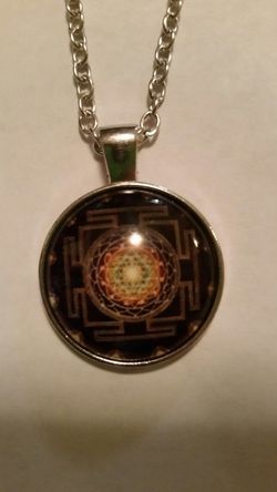 Geometric maze pendant
