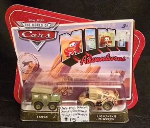 Disney Pixar World of Cars Mini Adventures Sarge's Bootcamp Sarge & Lightning McQueen