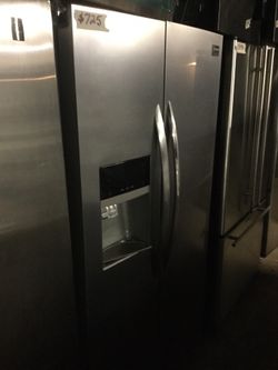 Frigidaire gallery side by side refrigerator/ warranty/ delivery and installation are available
