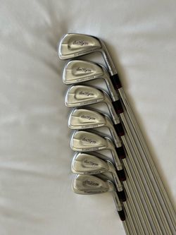 Ben Hogan Ft Worth White Forged Iron Set (P-4) 7pcs Right Hand Extra Stiff Flex
