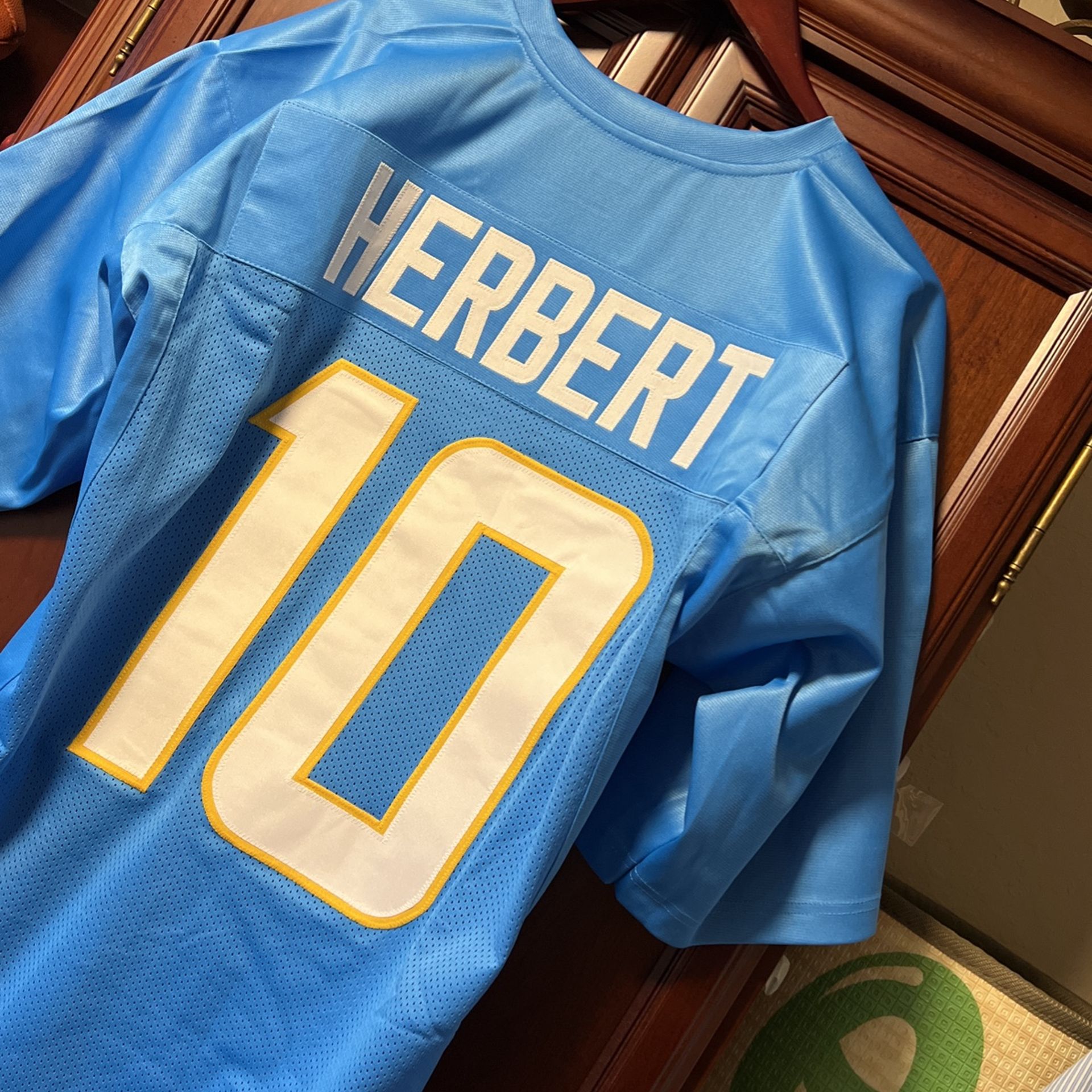 NFL LA Chargers Justin Herbert #10 Star QB Custom Designed Jersey! 