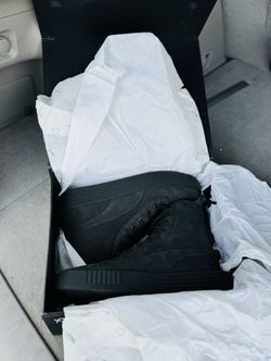 Men's Puma XO The Weeknd x Parallel SIZE 10.5 Triple Black Boot 365039-02