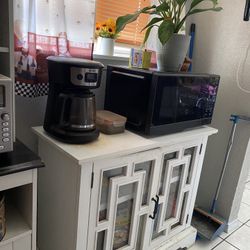 Islander, Microwave Stand And Nice Hutch 