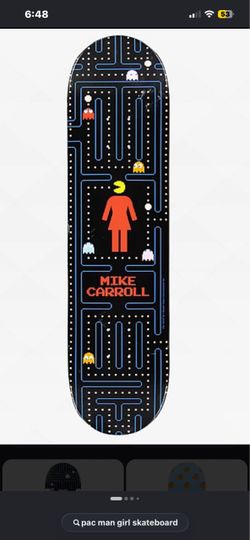 Pac-Man girl skateboard