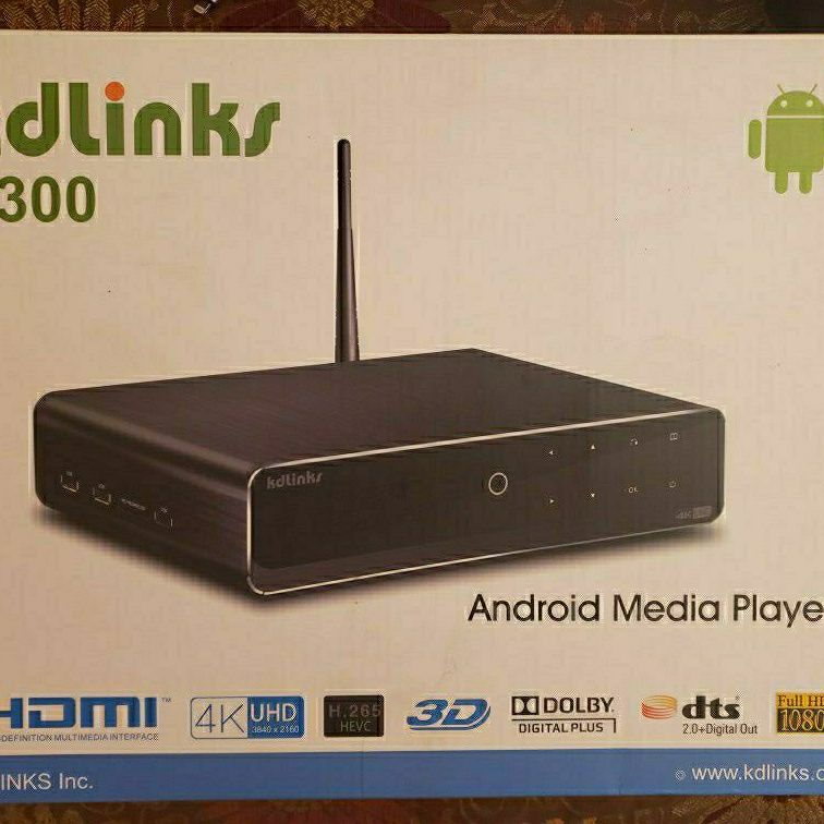 KDLINKS A300 4K Android Quad Core 3D Smart H.265 HD TV Media Player WiFi!