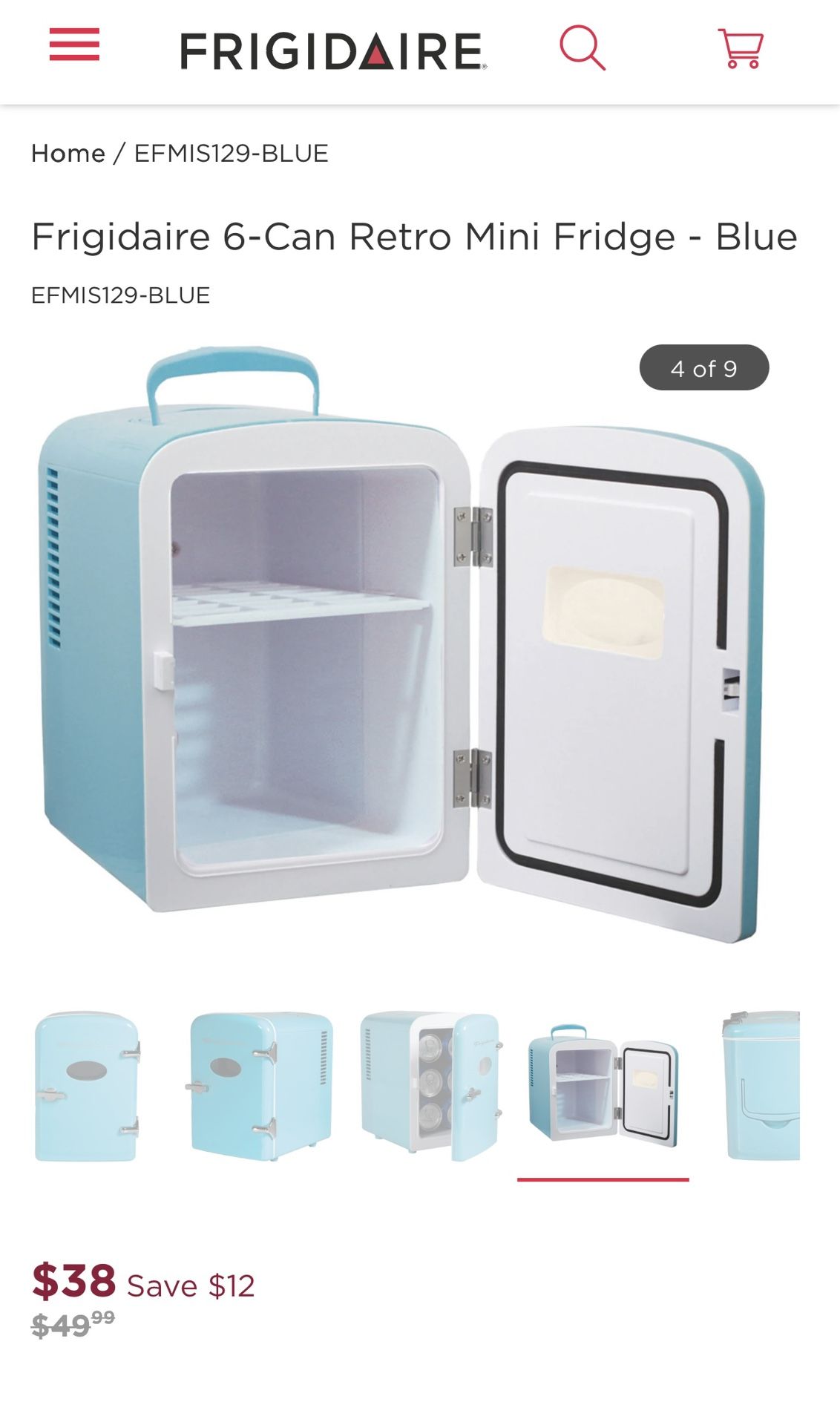 FRIGIDAIRE MINI FRIDGE 