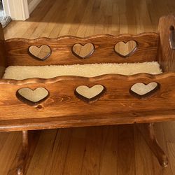 Solid Wood Doll Cradle
