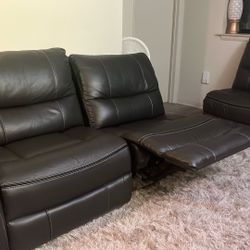 Modern Contemporary Sofa (Genuine Leather)