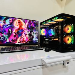 NEW DELL XPS  Gaming PC 8 Core I7 @3 GHz. NVIDIA RTX2060 SUPER. 256G M2 /2T HDD, 16G DDR4, USB3  WIFI, Bluetooth. 600W PSU, 24”1200P XPS Monit. Win11P