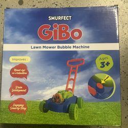 Kids lawnmower bubble machine 