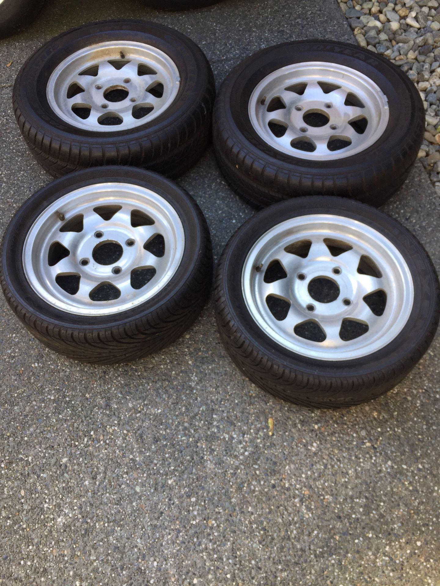 VW 15 inch slot wheels 4x130 mm bolt pattern