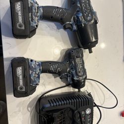 Matco Blue Camo 1/2” + 3/8 Impact Set