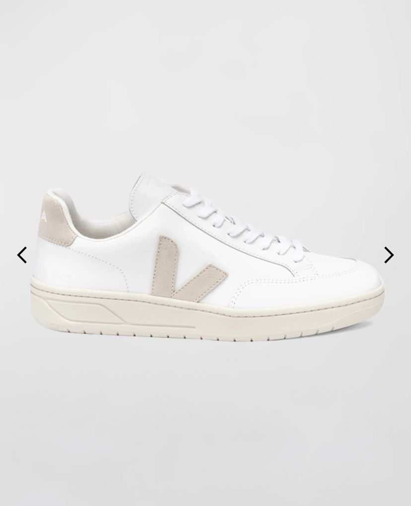 V 12 Mixed Leather Court Sneakers SIZE 9 Women