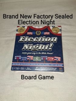 Brand New Factory Sealed Election Night Board Game