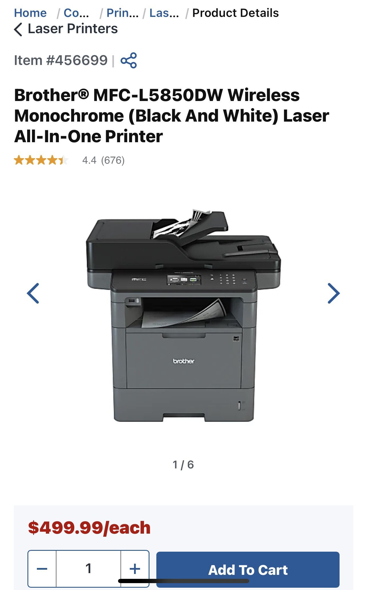Brother Laser All In One Printer