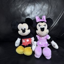 Disney Junior Mickey and Minnie Mouse Stuffed Animal Soft Plush Toy plushie doll