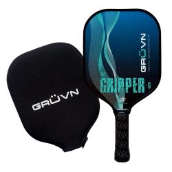 BRAND NEW THE GRIPPER-G Pickleball Paddle Aqua White Spiral