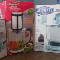 Mixer, Food Processor, and Ice Cream Maker