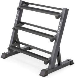 3 Tier Metal Steel Dumbbell Storage Stand