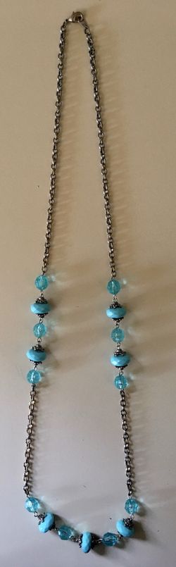 BEADED NECKLACE 15”