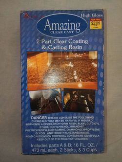 2 part clear coating and casting resin