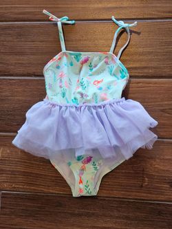 Rufflebutts size 5 girls mermaid swimsuit