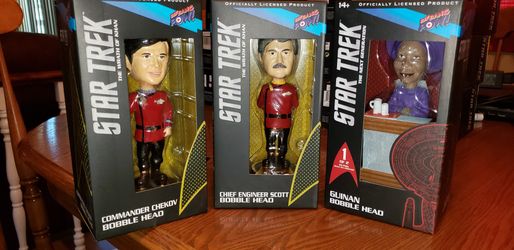 Star Trek Bobble Head trio set.