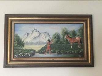 Oil painting.