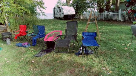 Lot of 6 Outdoor Camping Chairs