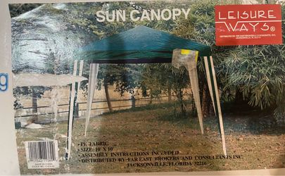 Leisure Ways 10'x10' Garden Gazebo / Sun Canopy - Open Box (Unused)