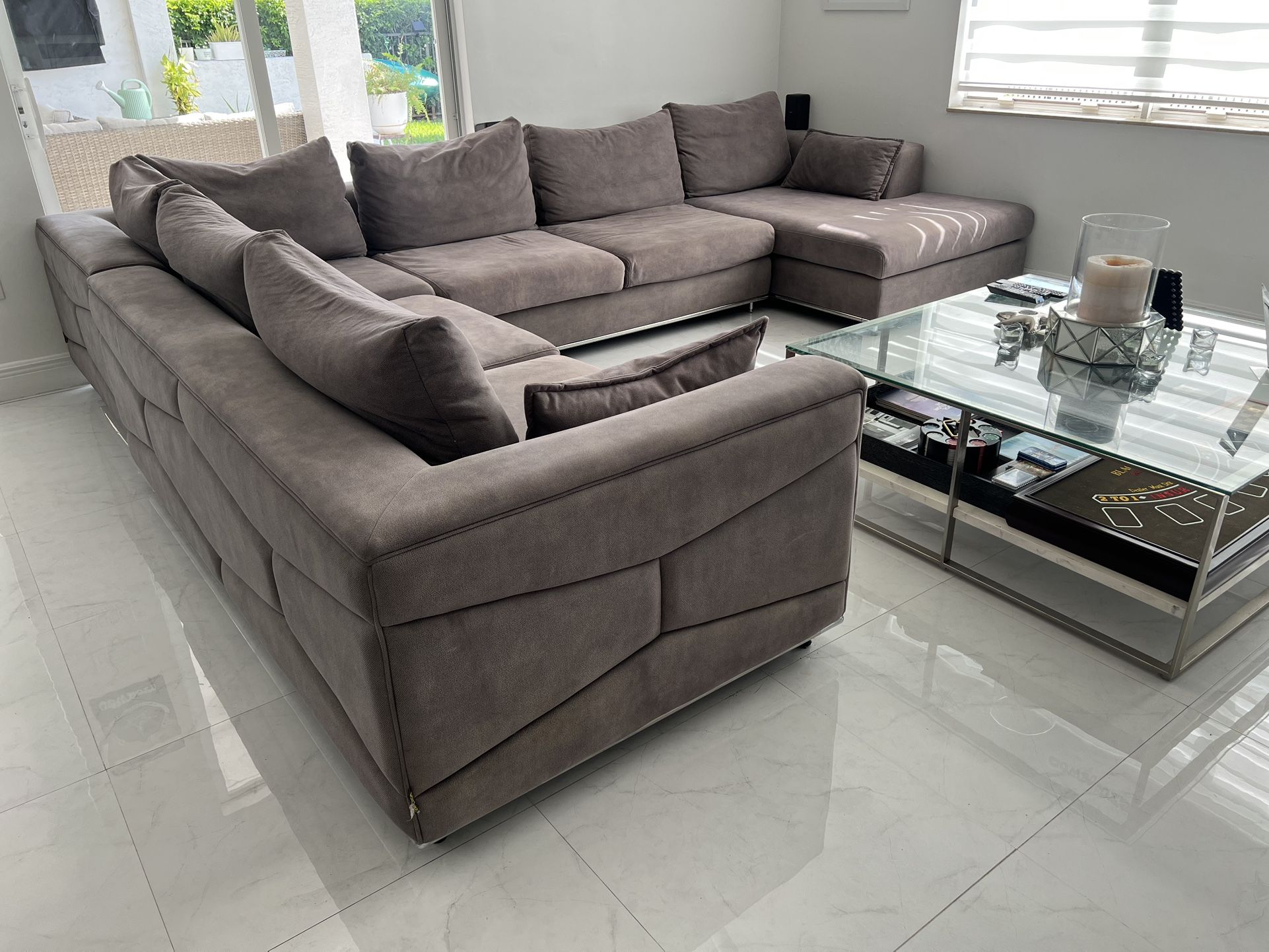 GREY SECTIONAL SOFA